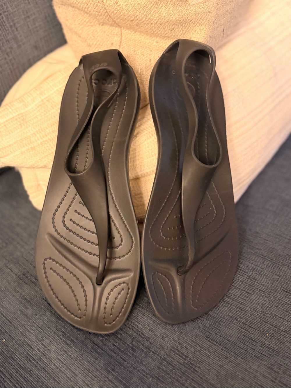 Crocs Women’s Black Sexi-Flip Sandal